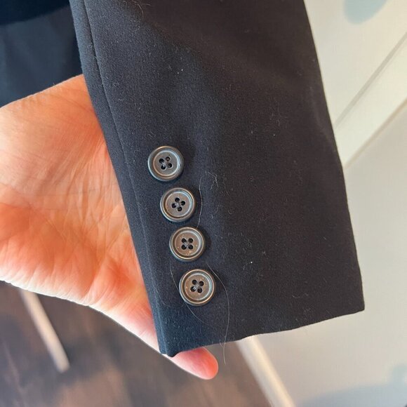 Apostrophe Essentials Black Blazer with velvet & satin detail, Size 16 - Picture 6 of 13